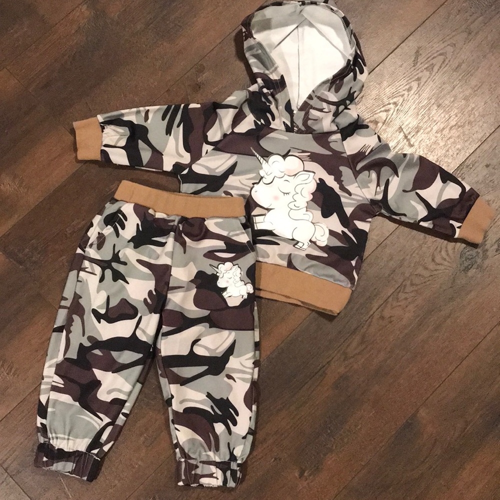 Toddler Camo/Unicorn Matching Set 🦄